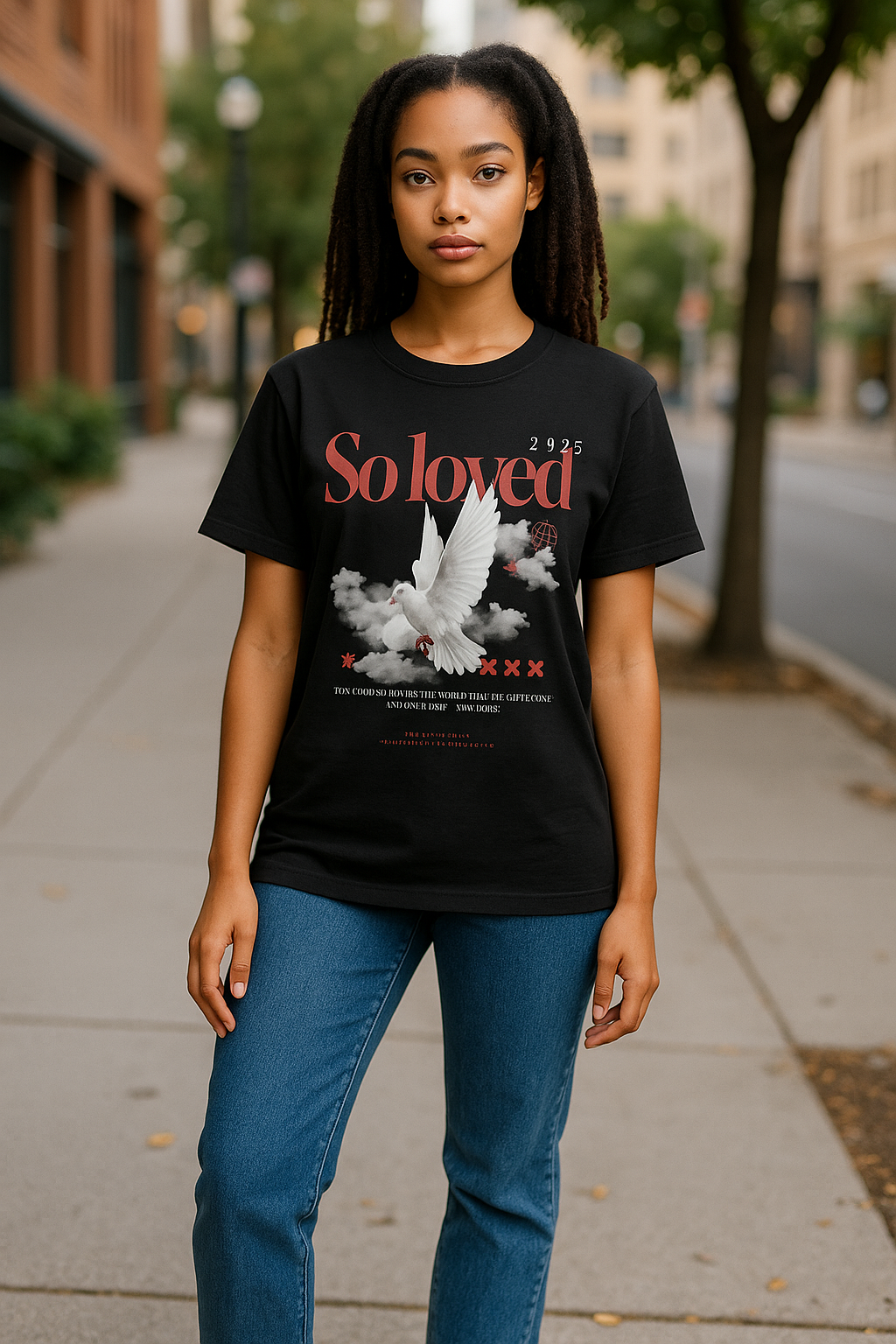 ‘So loved’ Woman’s T-shirt - Christian streetwear