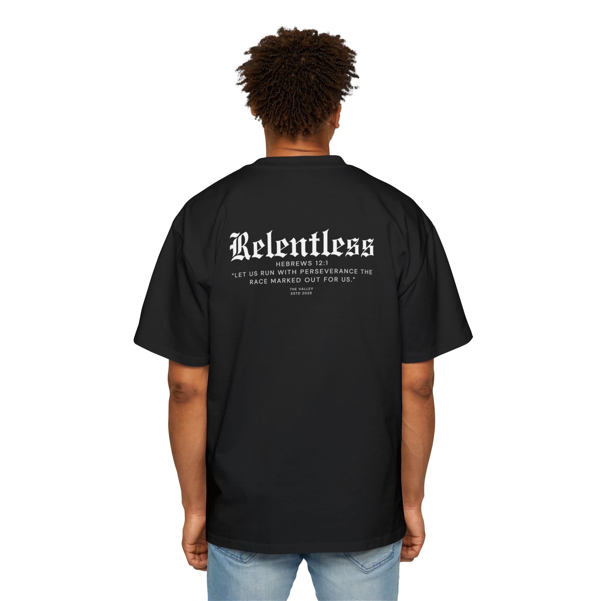 'Relentless' Heavy Oversized Tee - Christian Streetwear