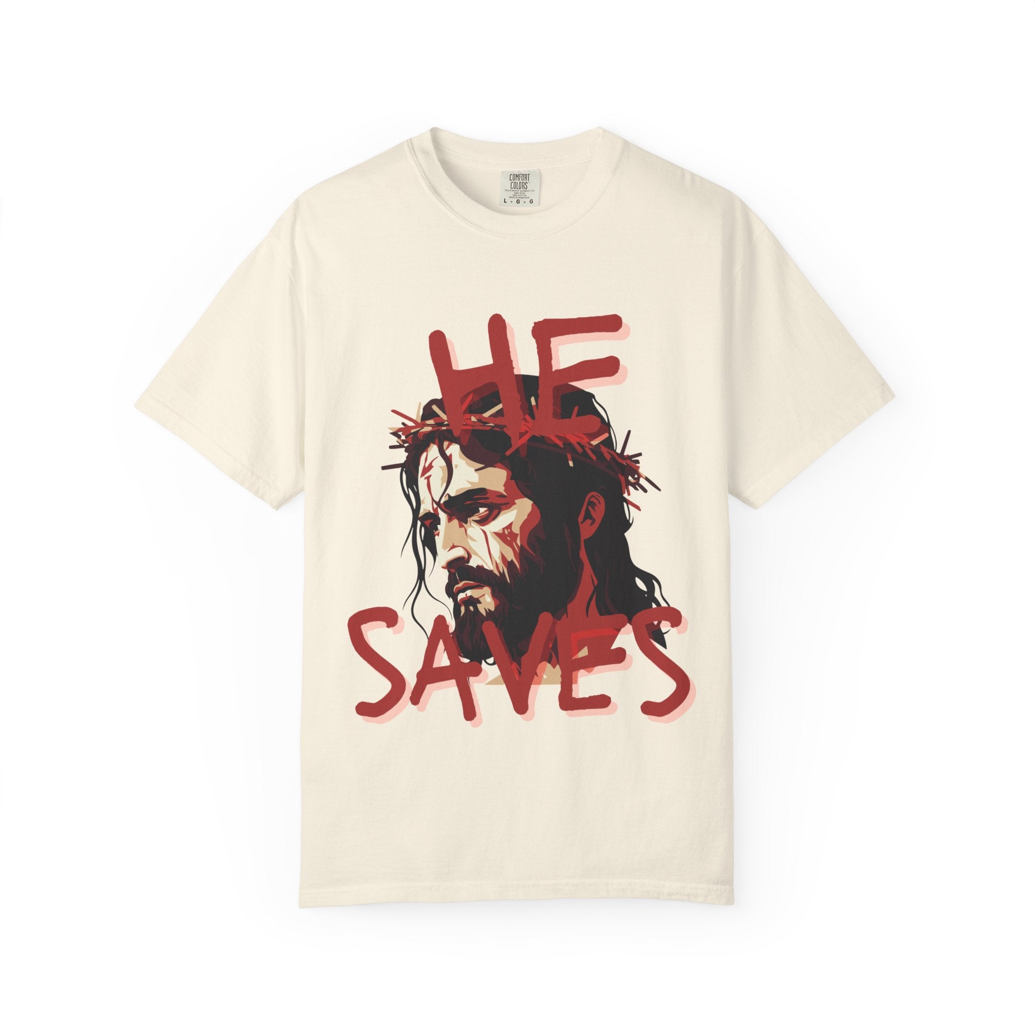 ‘He saves v2’ Woman’s T-shirt - Christian streetwear