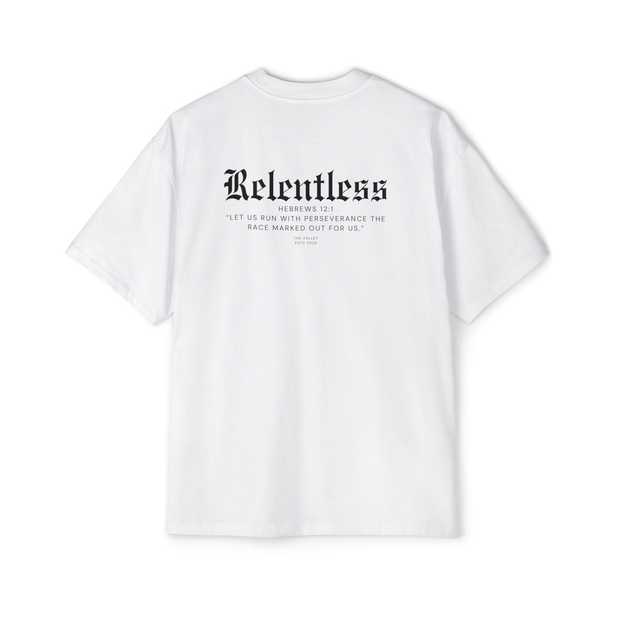 'Relentless' Heavy Oversized Tee - Christian Streetwear
