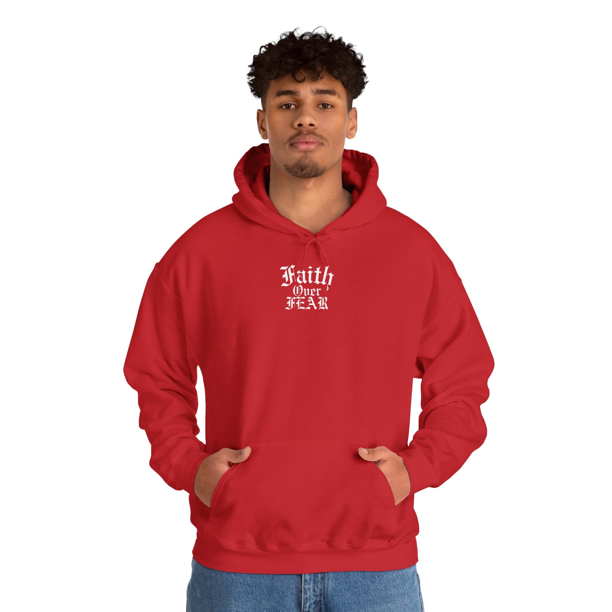 Faith Over Fear Unisex Heavy Hoodie - Christian Streetwear