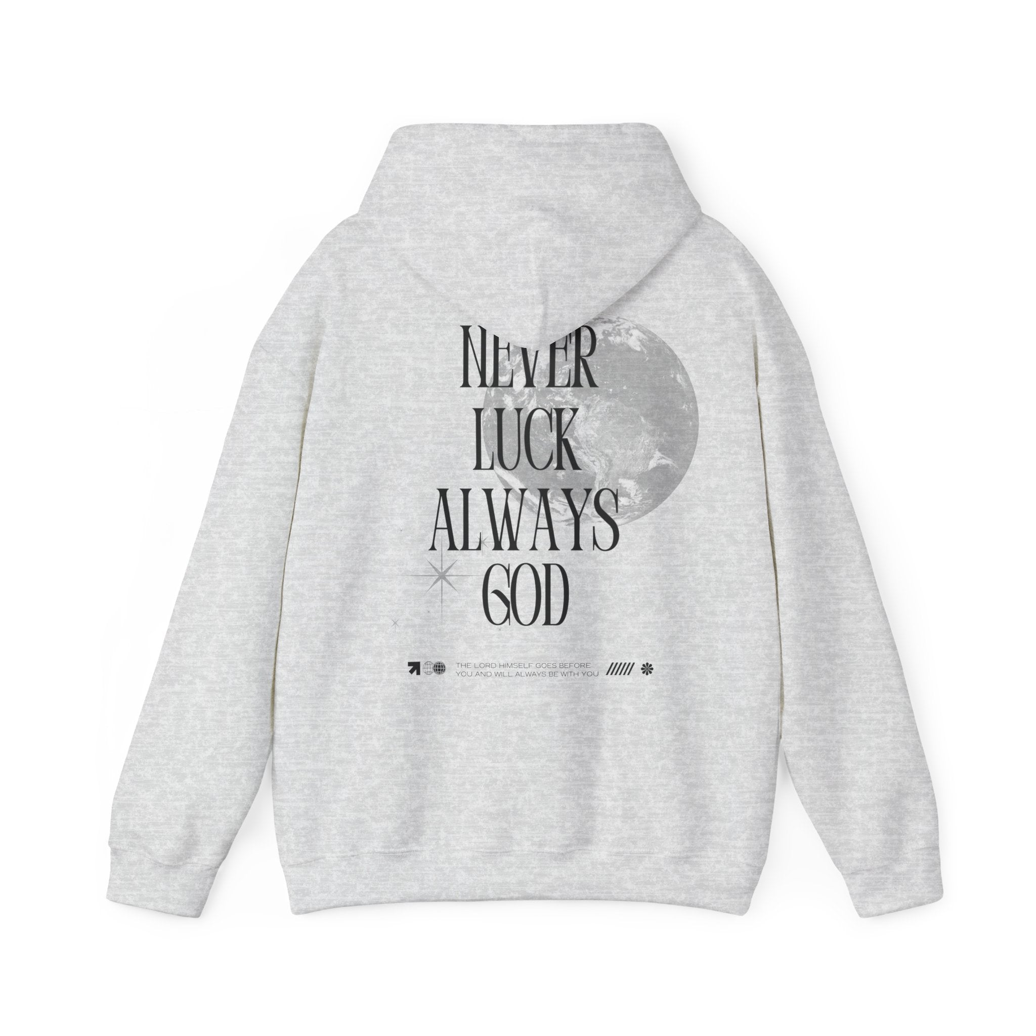 'Never Luck' Unisex Heavy Blend™ - Christian Streetwear