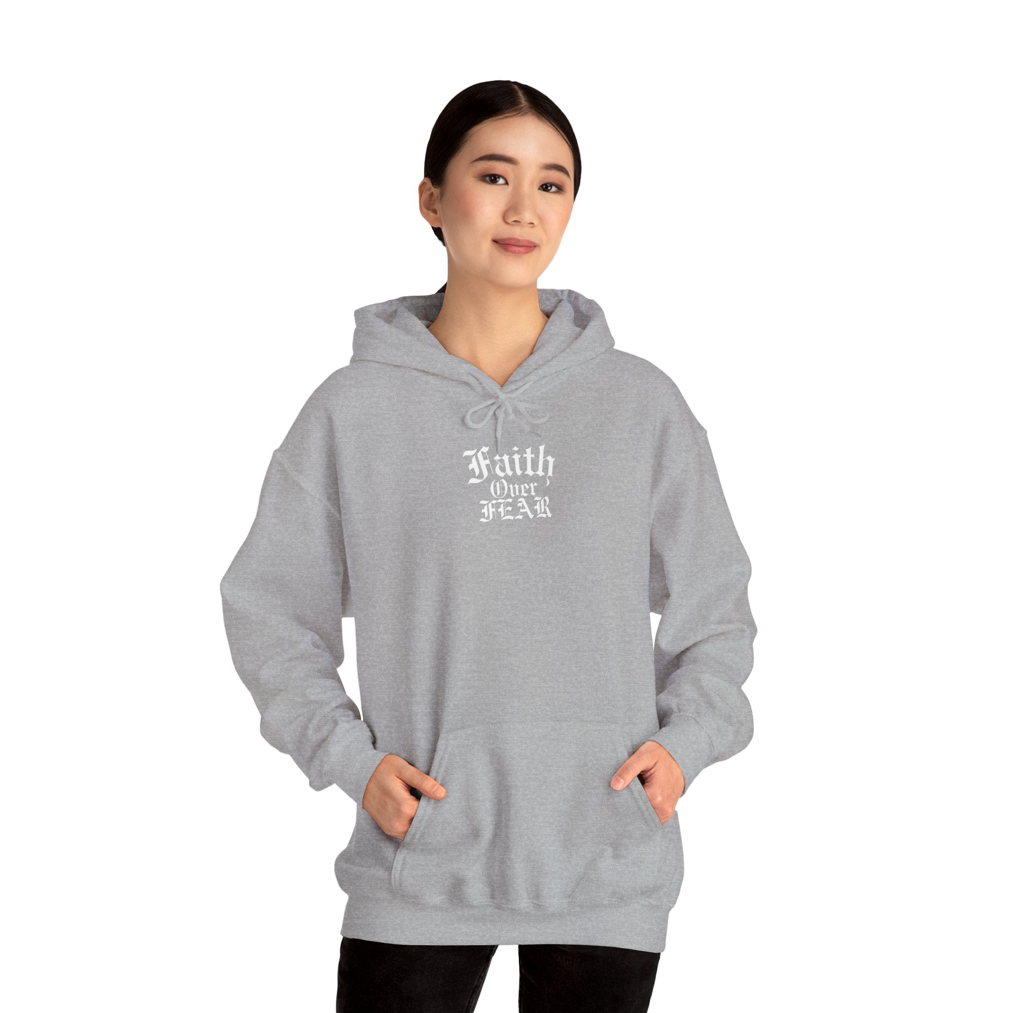 Faith Over Fear Unisex Heavy Hoodie - Christian Streetwear