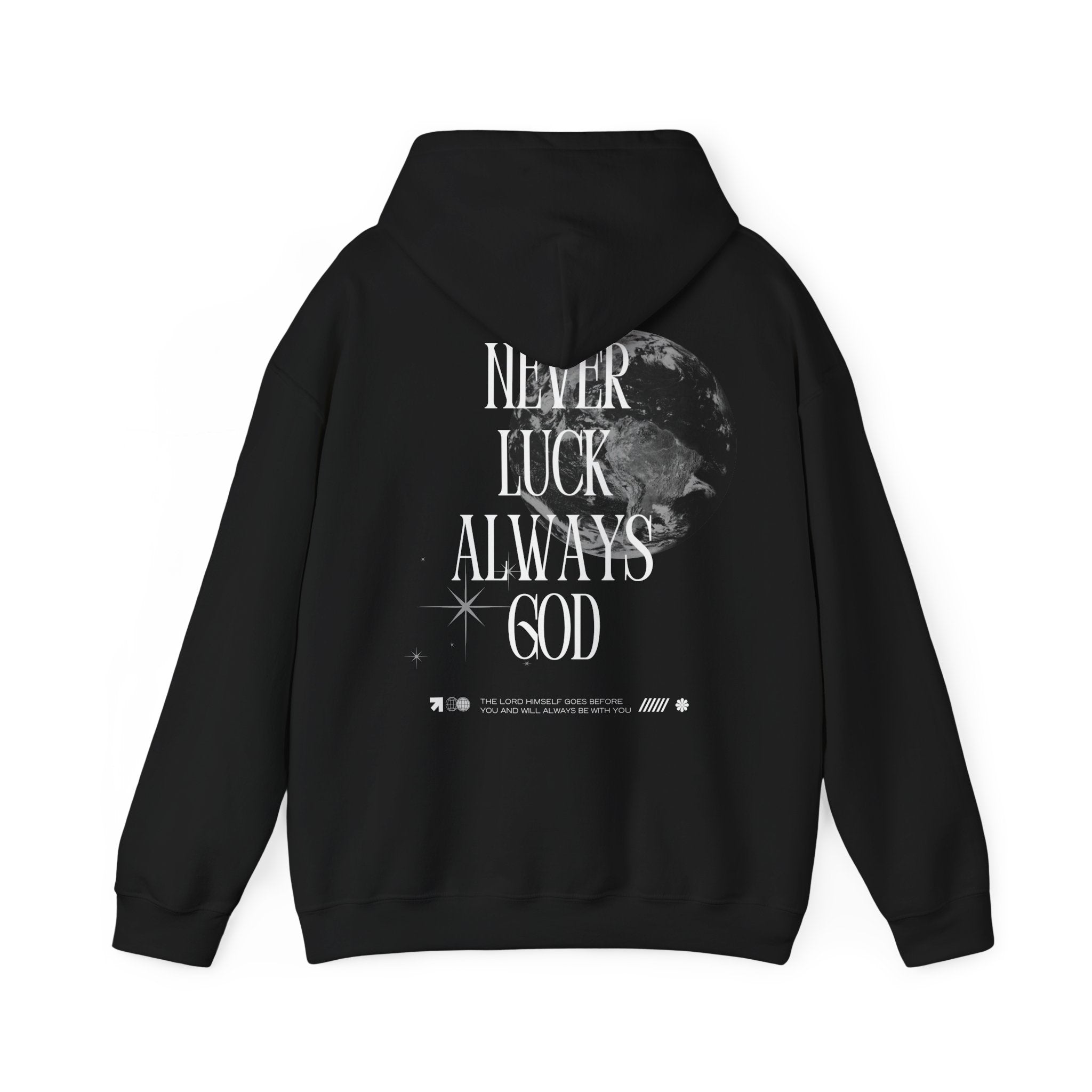 'Never Luck' Unisex Heavy Blend™ - Christian Streetwear