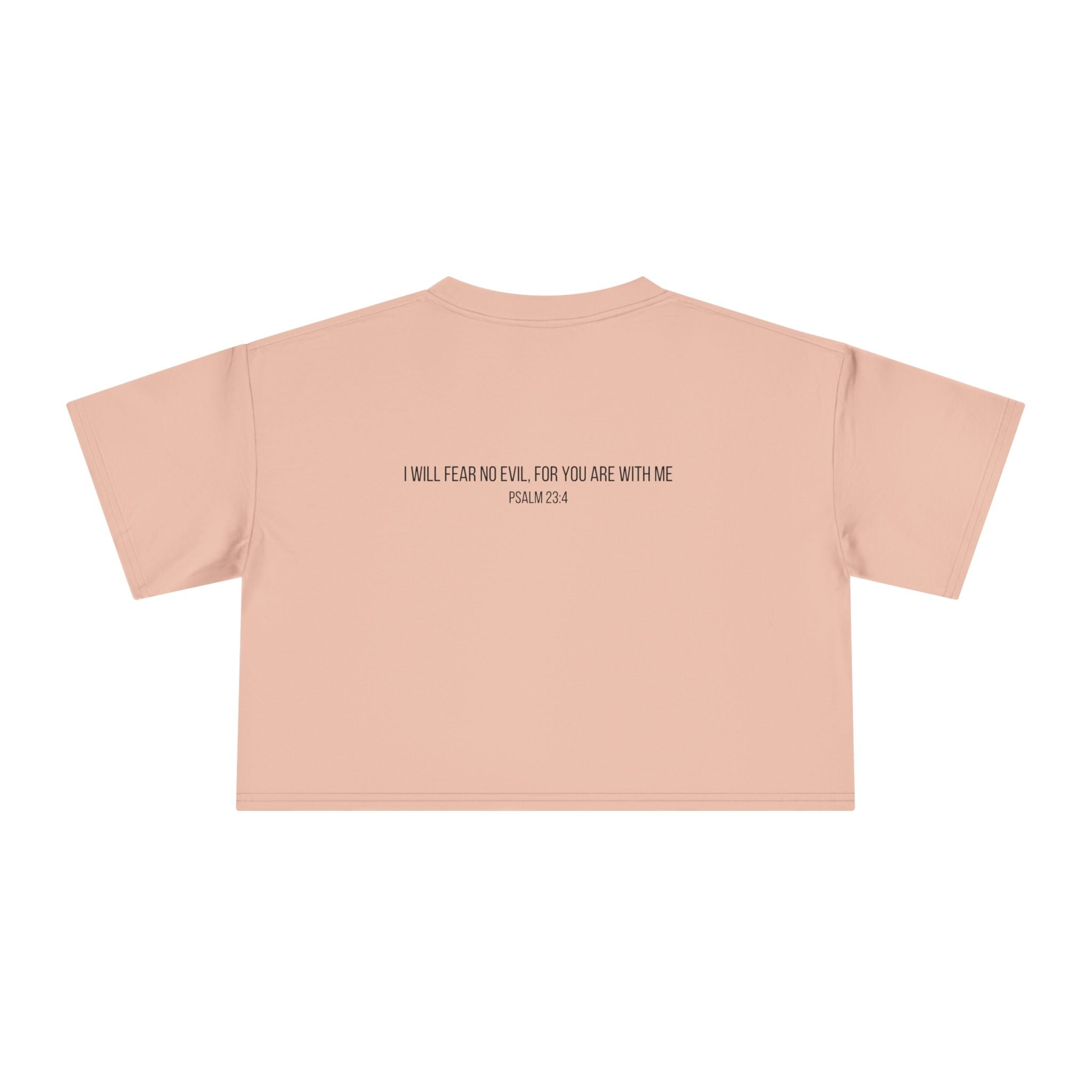‘Psalms 23:4’ Women's Crop Tee - Christian streetwear