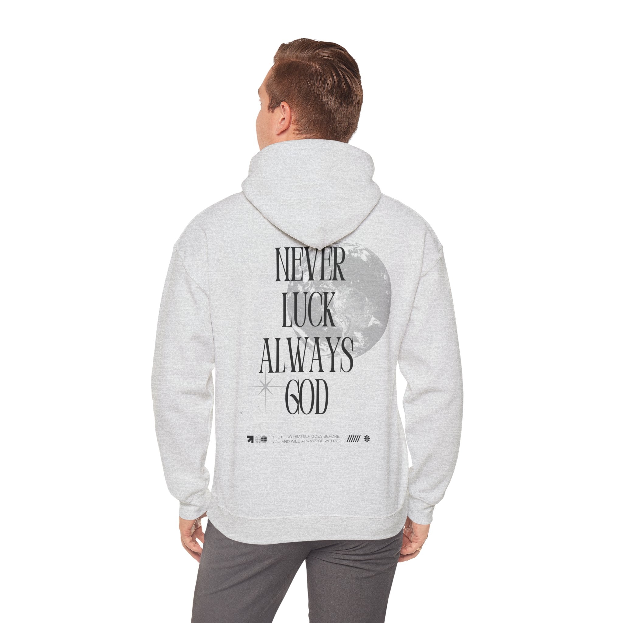 'Never Luck' Unisex Heavy Blend™ - Christian Streetwear