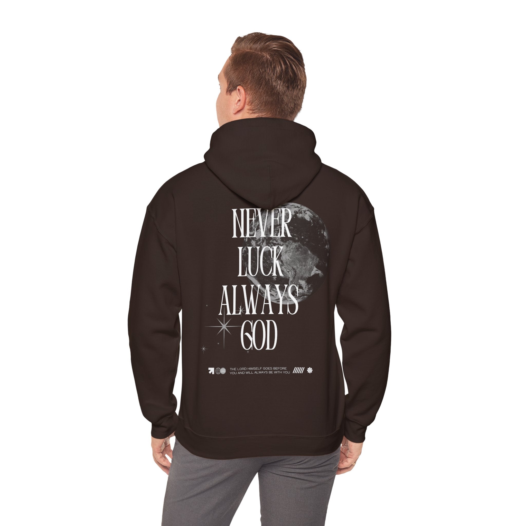 'Never Luck' Unisex Heavy Blend™ - Christian Streetwear
