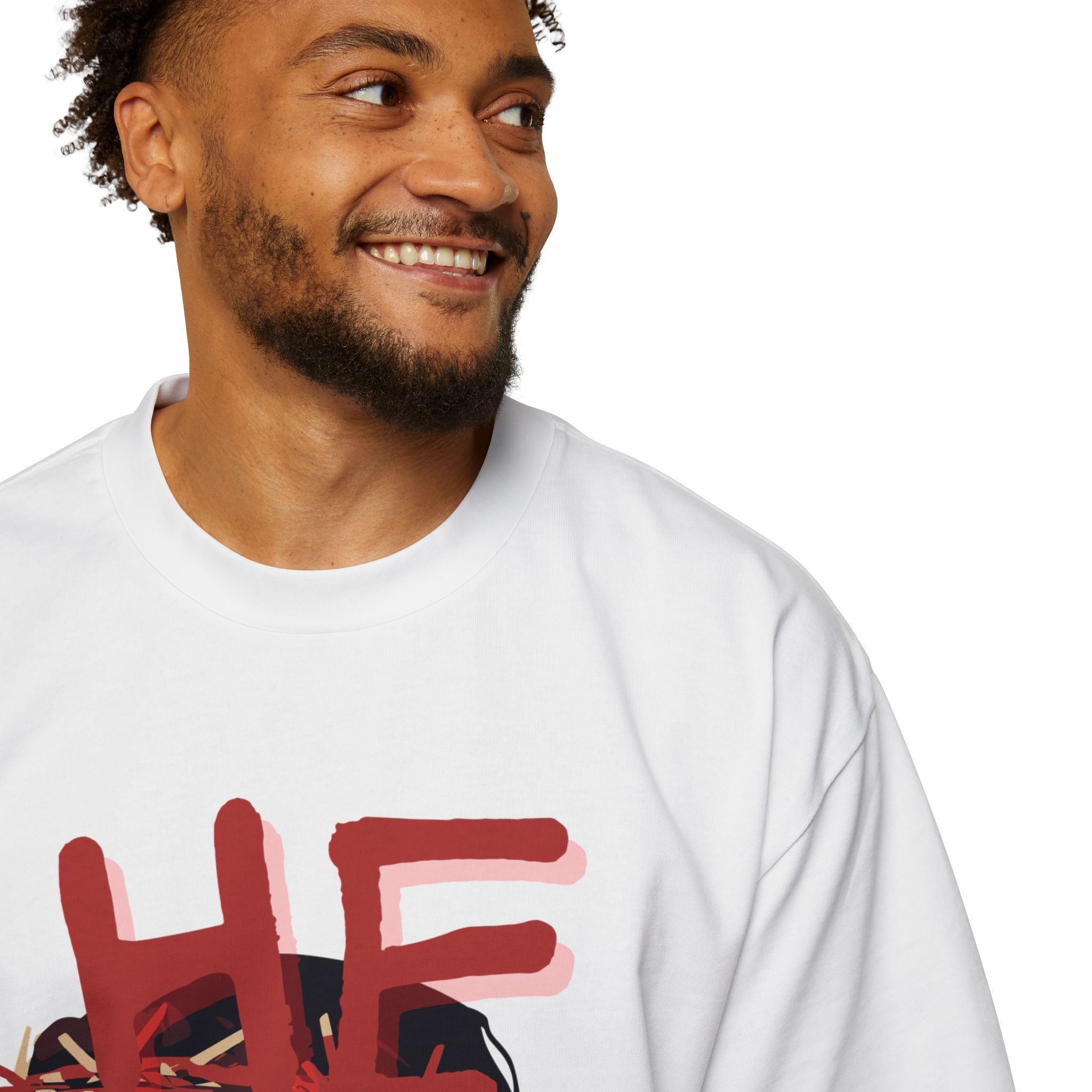 'He Saves V2' Heavy Oversized Tee - Christian Streetwear