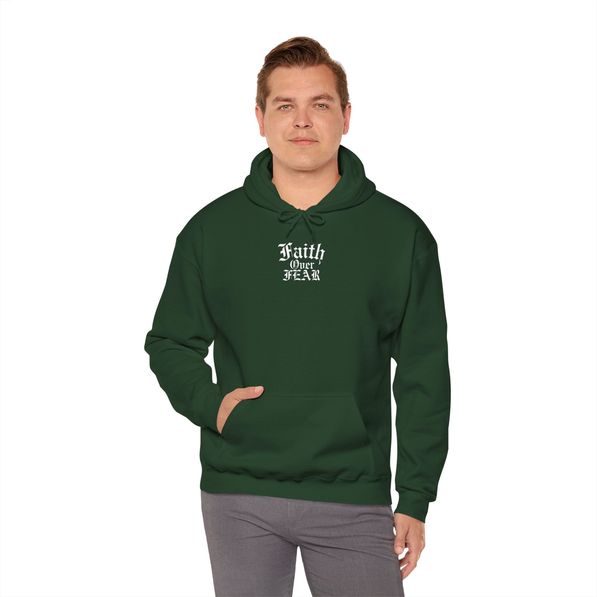 Faith Over Fear Unisex Heavy Hoodie - Christian Streetwear