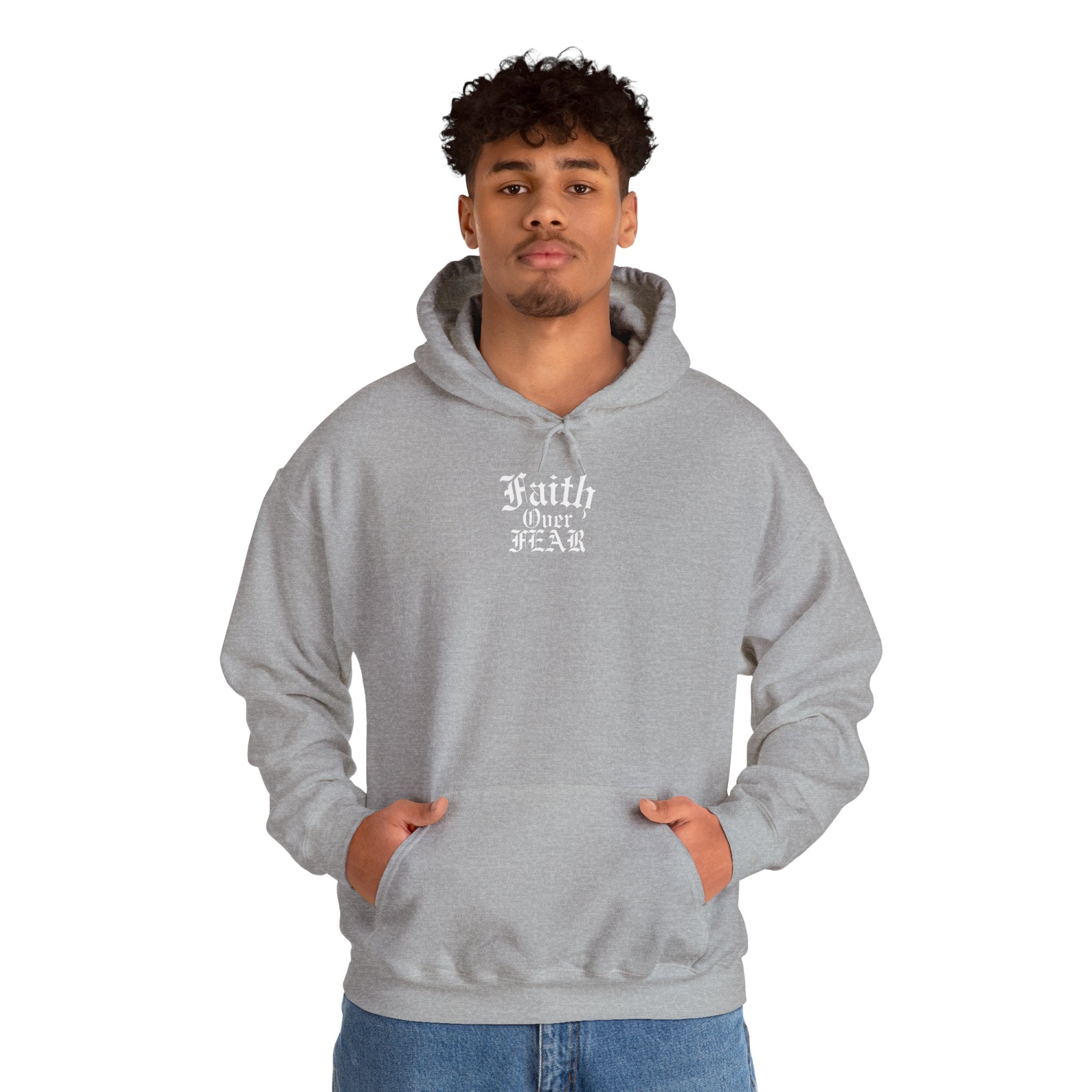 Faith Over Fear Unisex Heavy Hoodie - Christian Streetwear