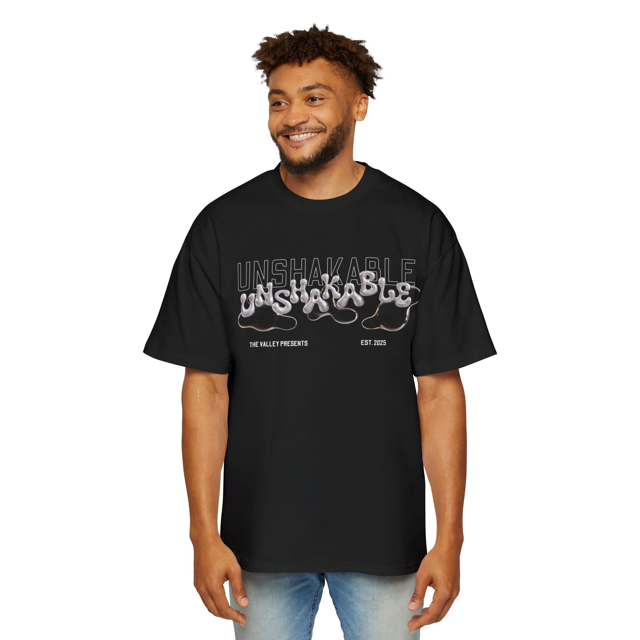 'Unshakable' Heavy Oversized Tee - Christian Streetwear
