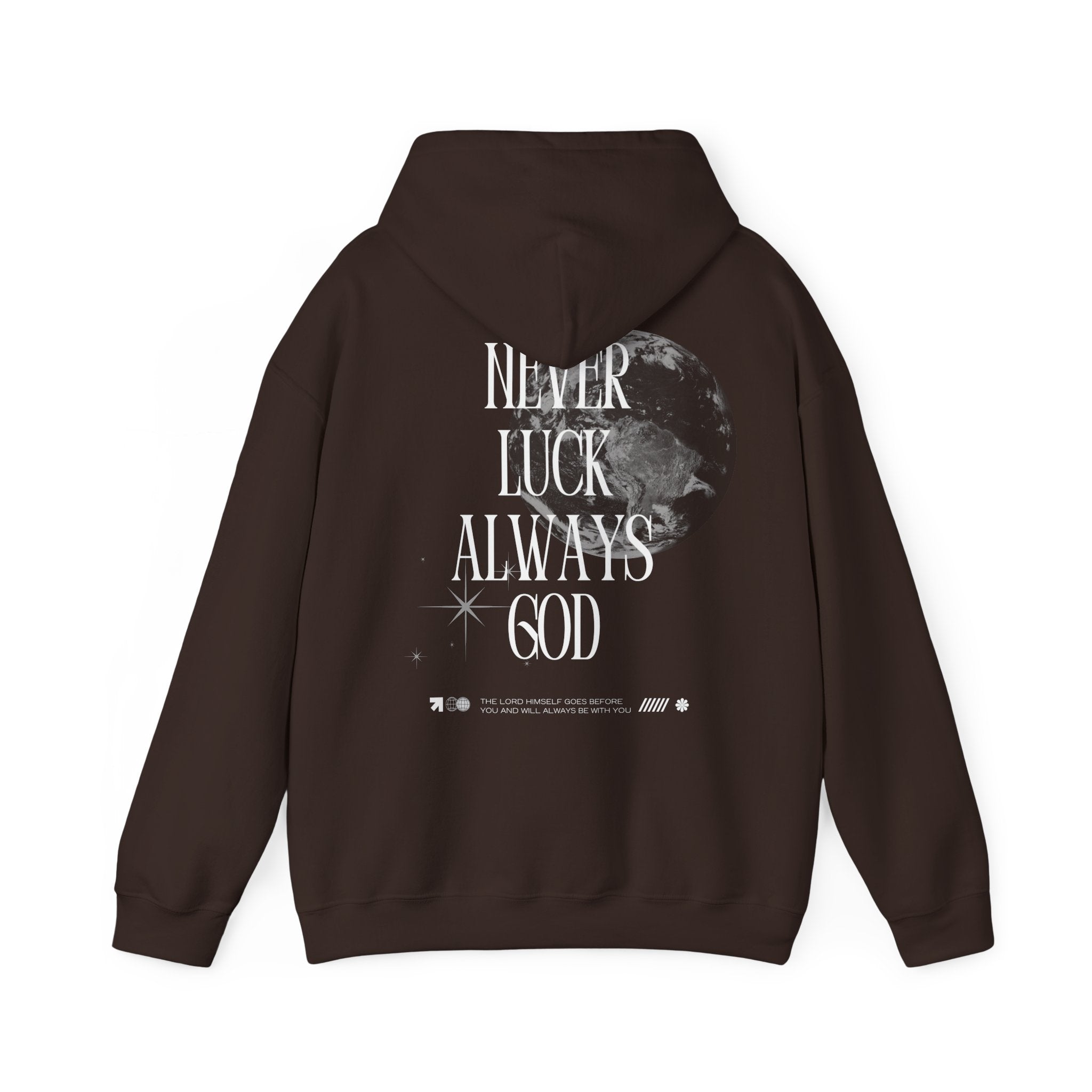 'Never Luck' Unisex Heavy Blend™ - Christian Streetwear