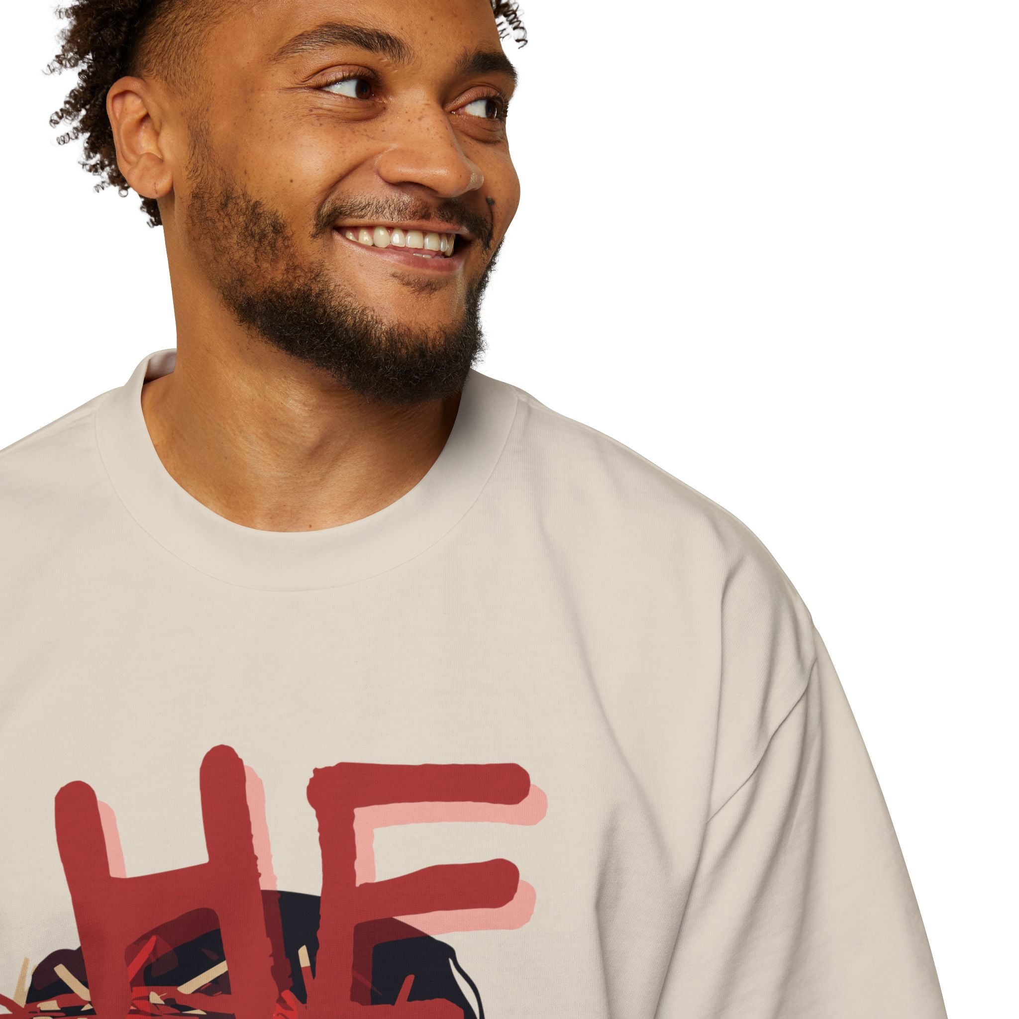 'He Saves V2' Heavy Oversized Tee - Christian Streetwear