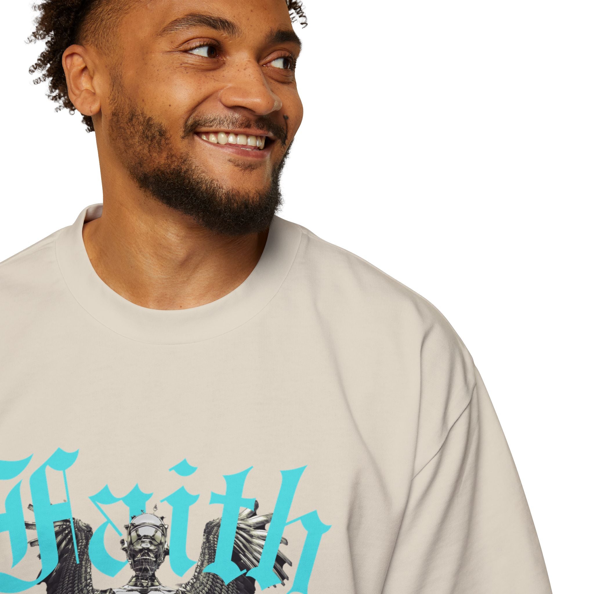 ‘Faith Over Fear’ Heavy Oversized Tee - Christian Streetwear