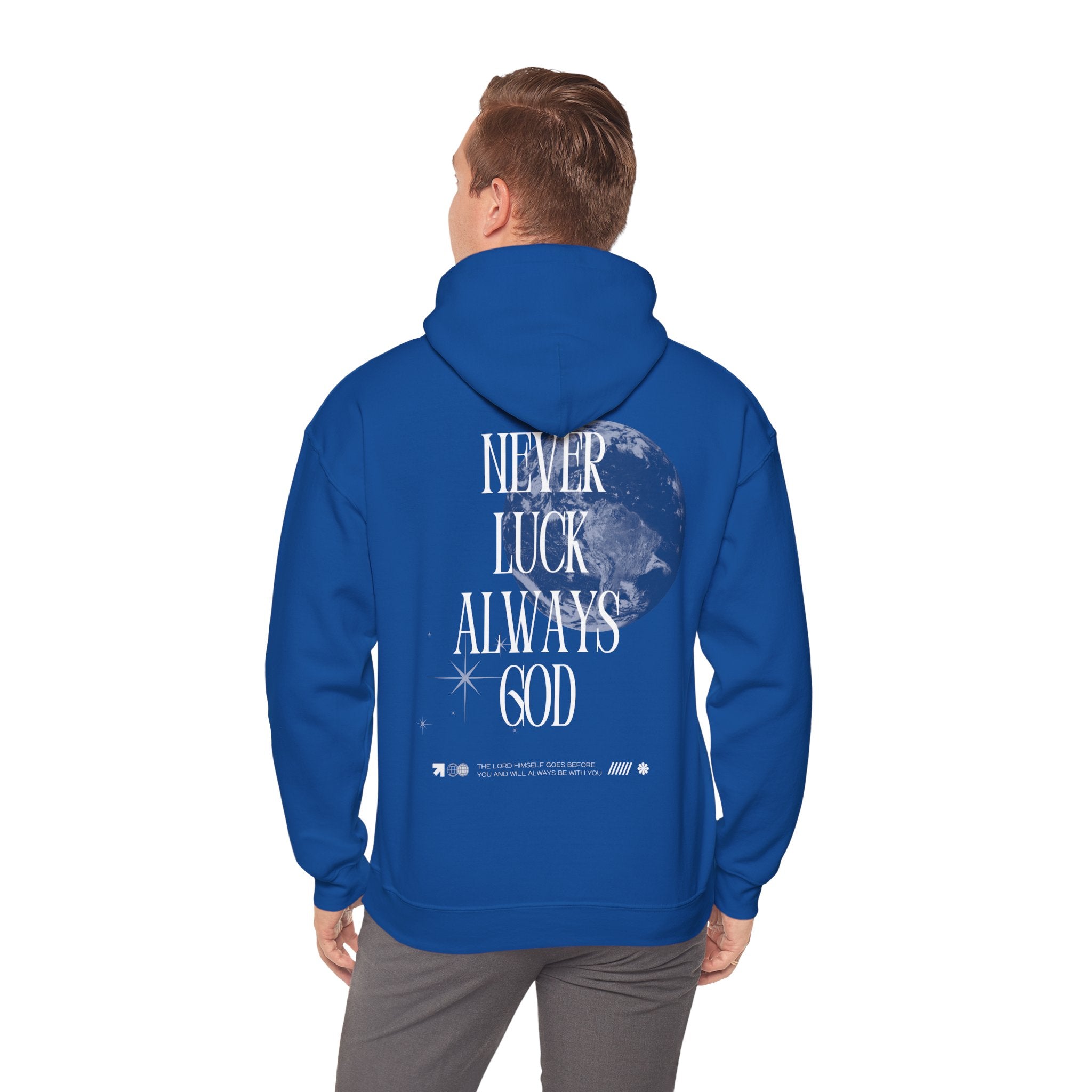 'Never Luck' Unisex Heavy Blend™ - Christian Streetwear