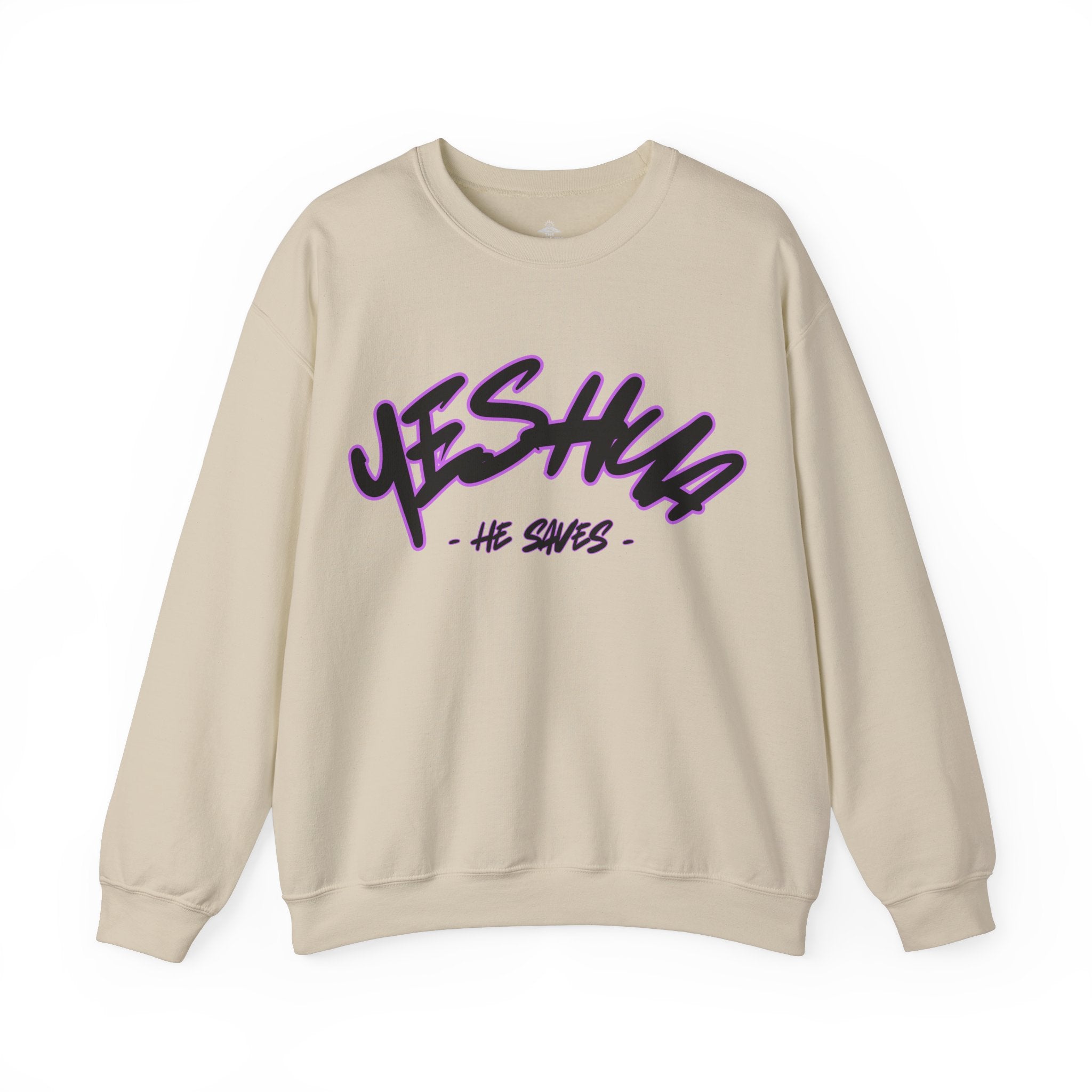 ‘Yeshua’ Heavy Blend™ Crewneck - Christian streetwear