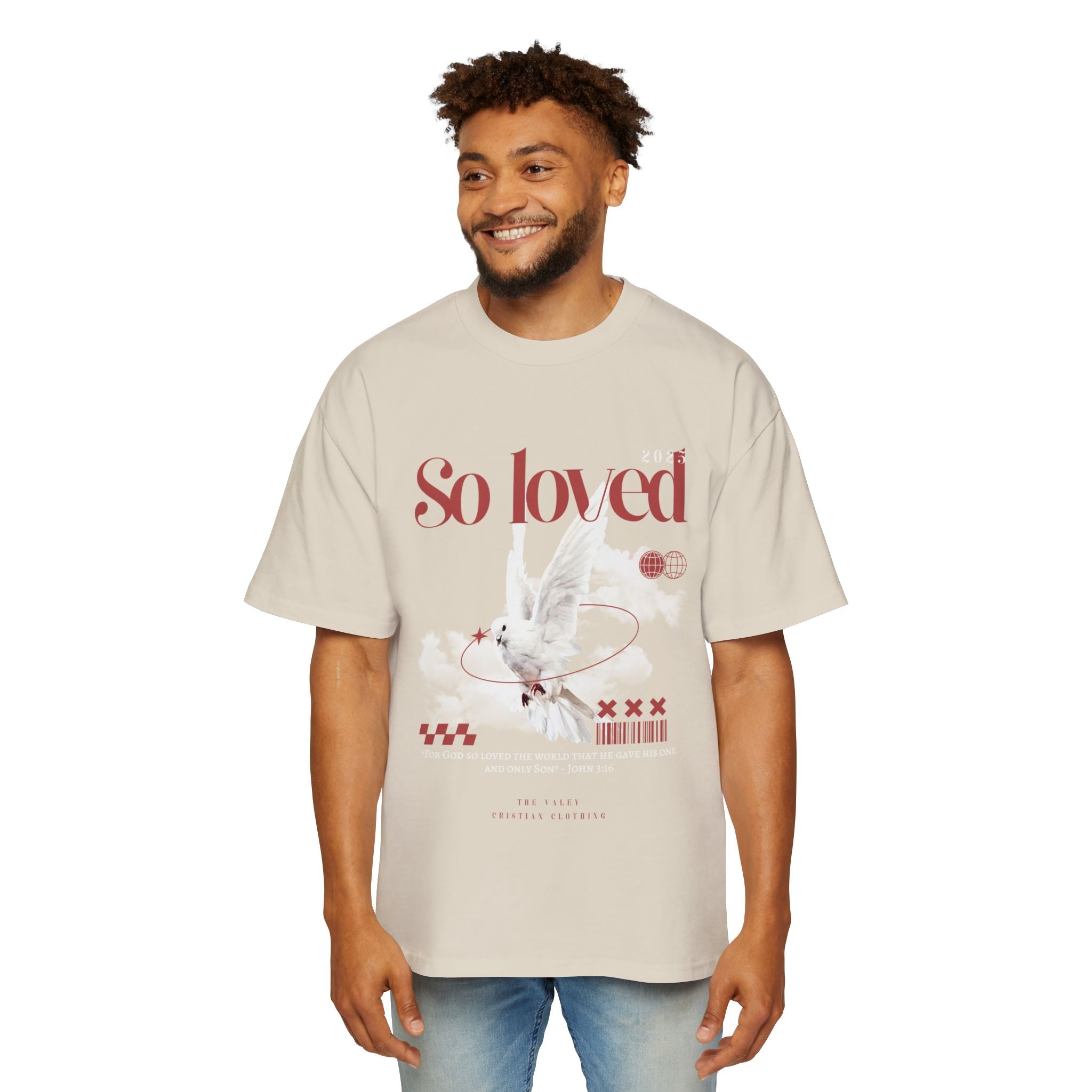'So Loved' Heavy Oversized Tee - Christian Streetware