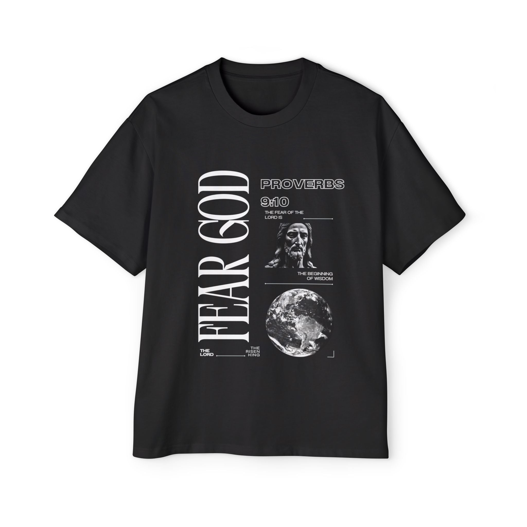 'Fear GOD' Heavy Oversized Tee - Christian Streetwear