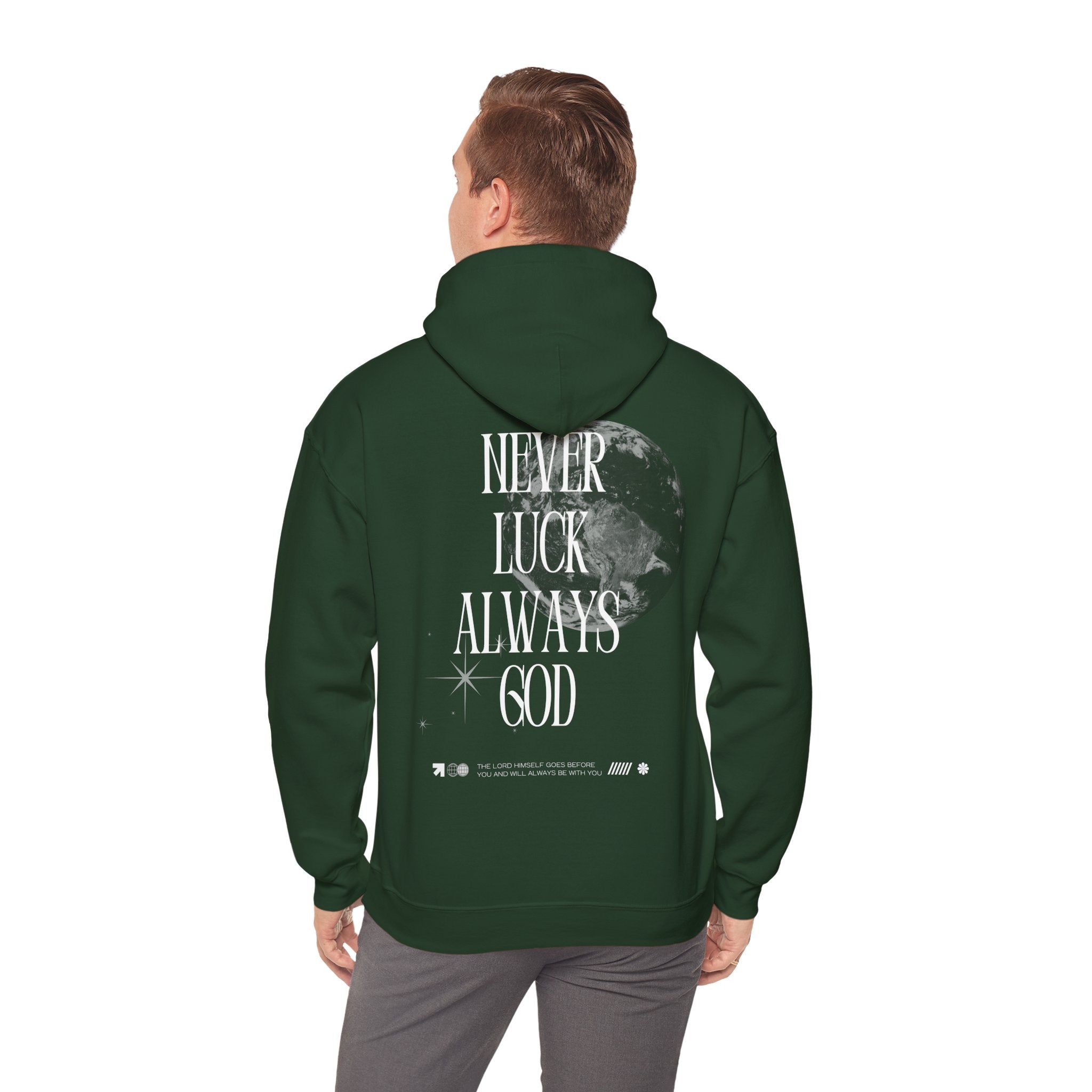 'Never Luck' Unisex Heavy Blend™ - Christian Streetwear