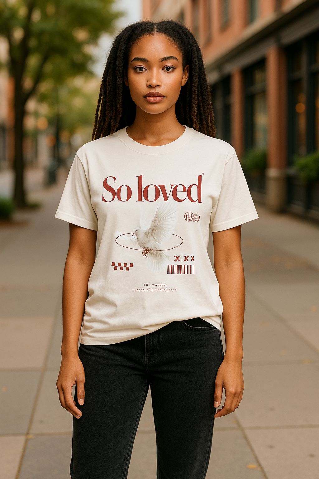 ‘So loved’ Woman’s T-shirt - Christian streetwear