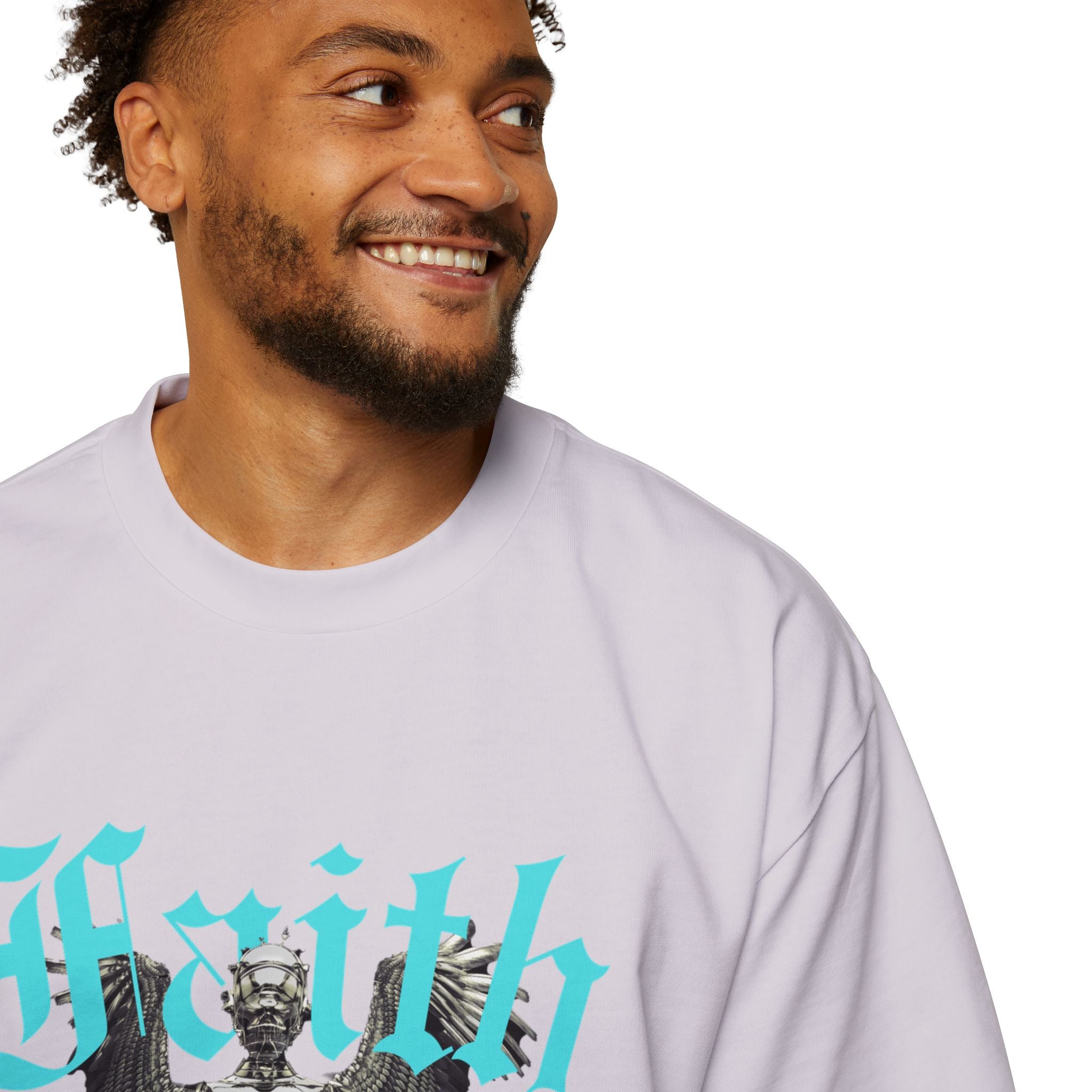 ‘Faith Over Fear’ Heavy Oversized Tee - Christian Streetwear