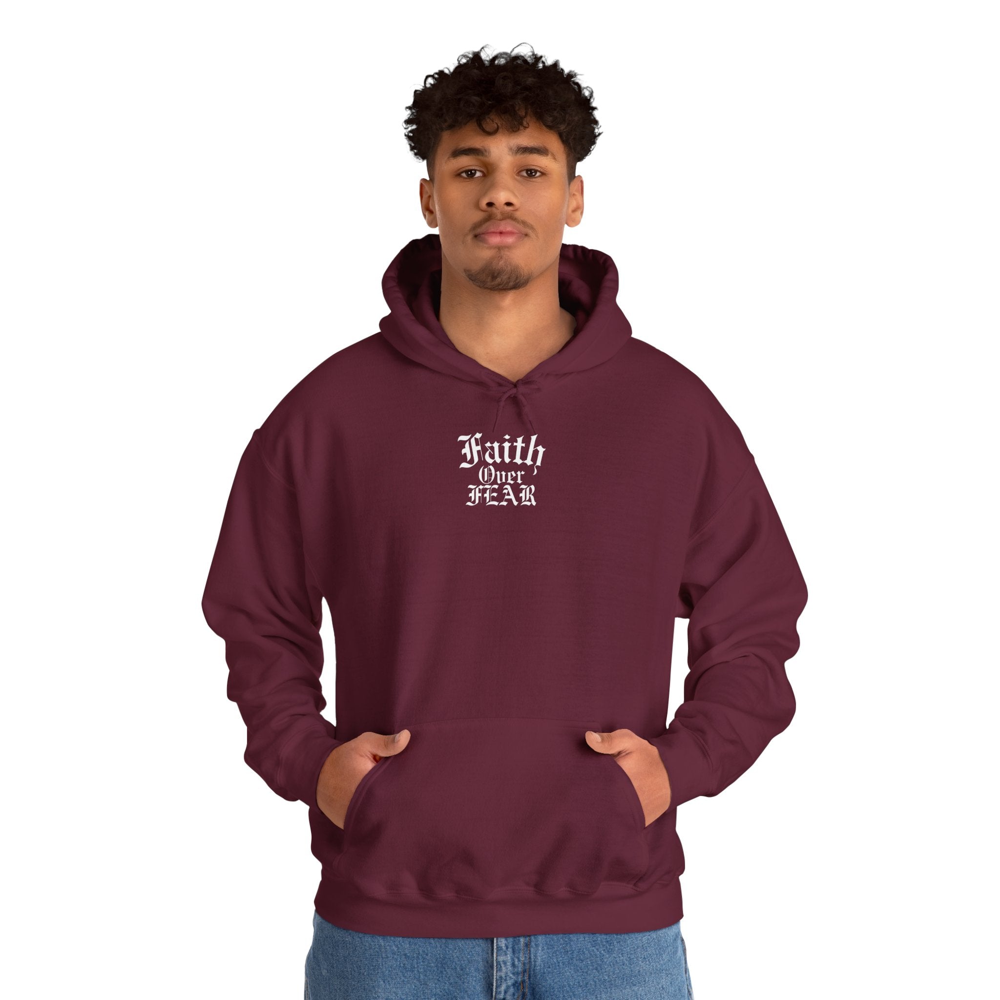 Faith Over Fear Unisex Heavy Hoodie - Christian Streetwear