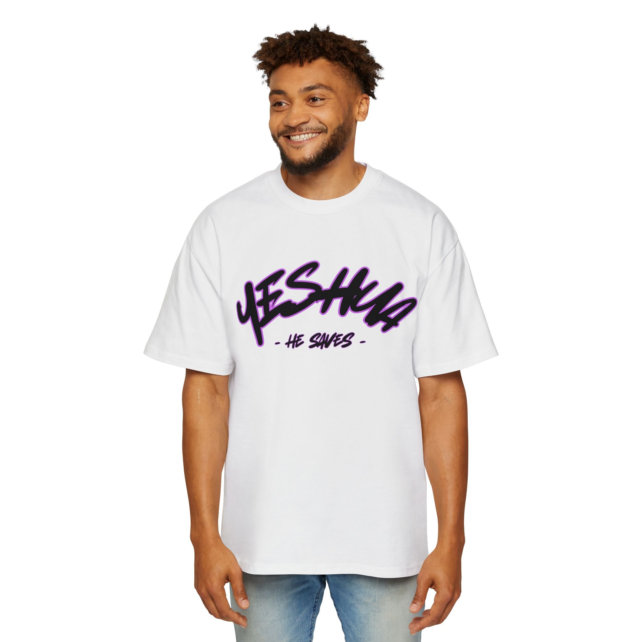 'Yeshua' Heavy Oversized Tee - Christian Streetwear
