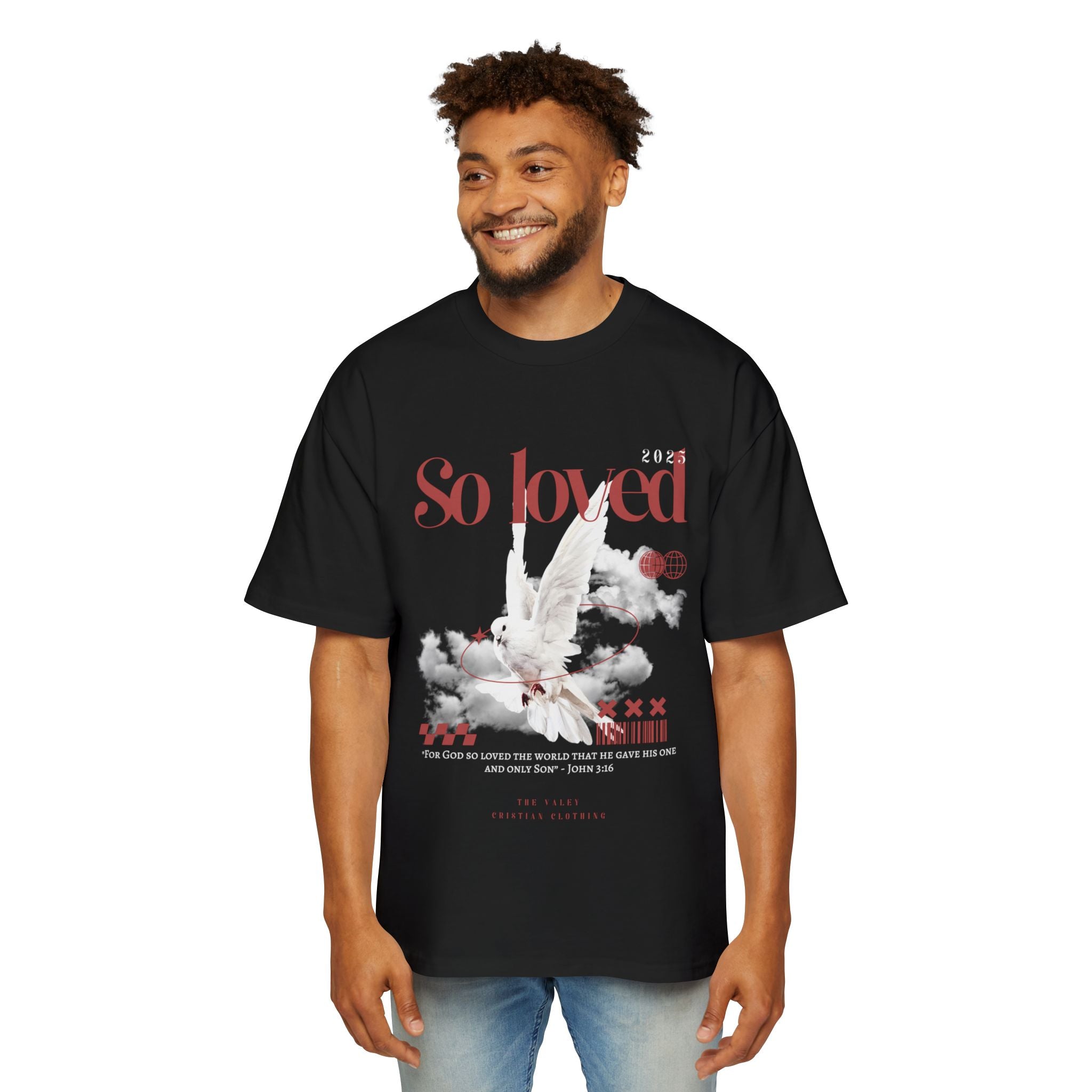 'So Loved' Heavy Oversized Tee - Christian Streetware