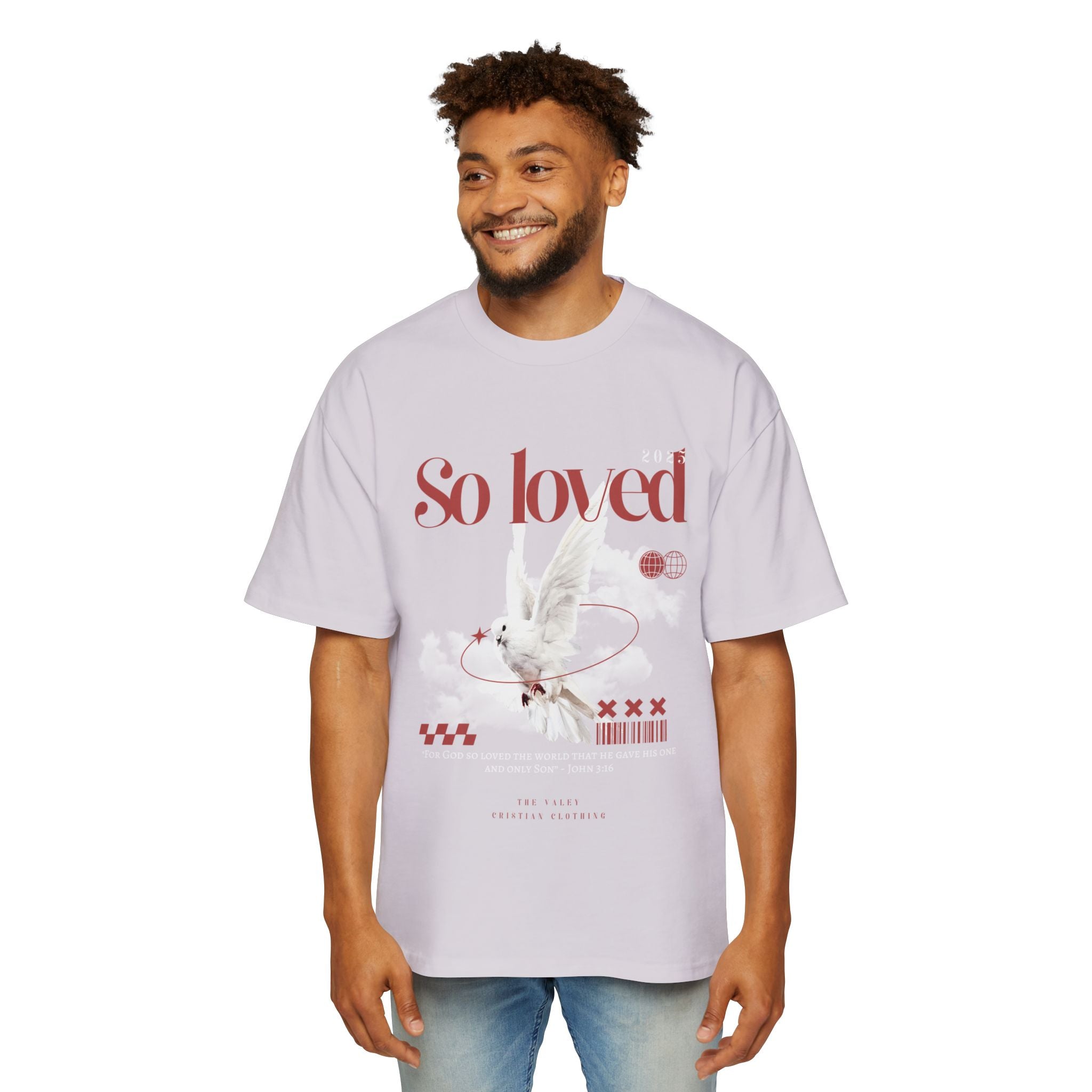 'So Loved' Heavy Oversized Tee - Christian Streetware