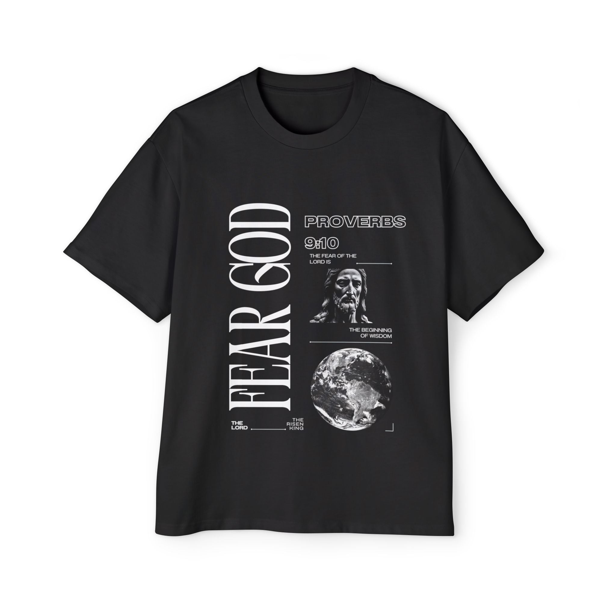 'Fear GOD' Heavy Oversized Tee - Christian Streetwear