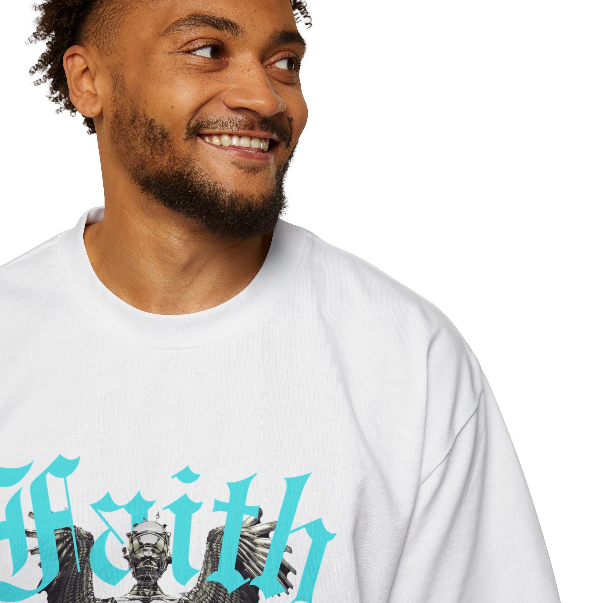 ‘Faith Over Fear’ Heavy Oversized Tee - Christian Streetwear