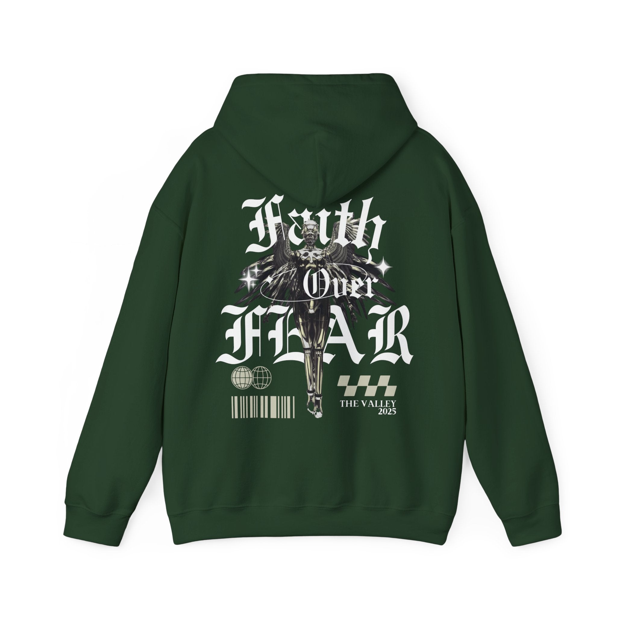Faith Over Fear Unisex Heavy Hoodie - Christian Streetwear
