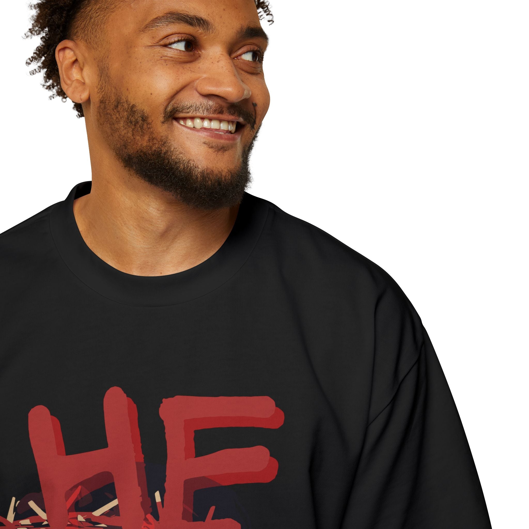 'He Saves V2' Heavy Oversized Tee - Christian Streetwear