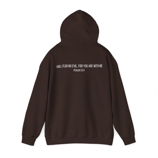 Faith-Inspired Hooded Sweatshirt - "The Valley" with Scriptures