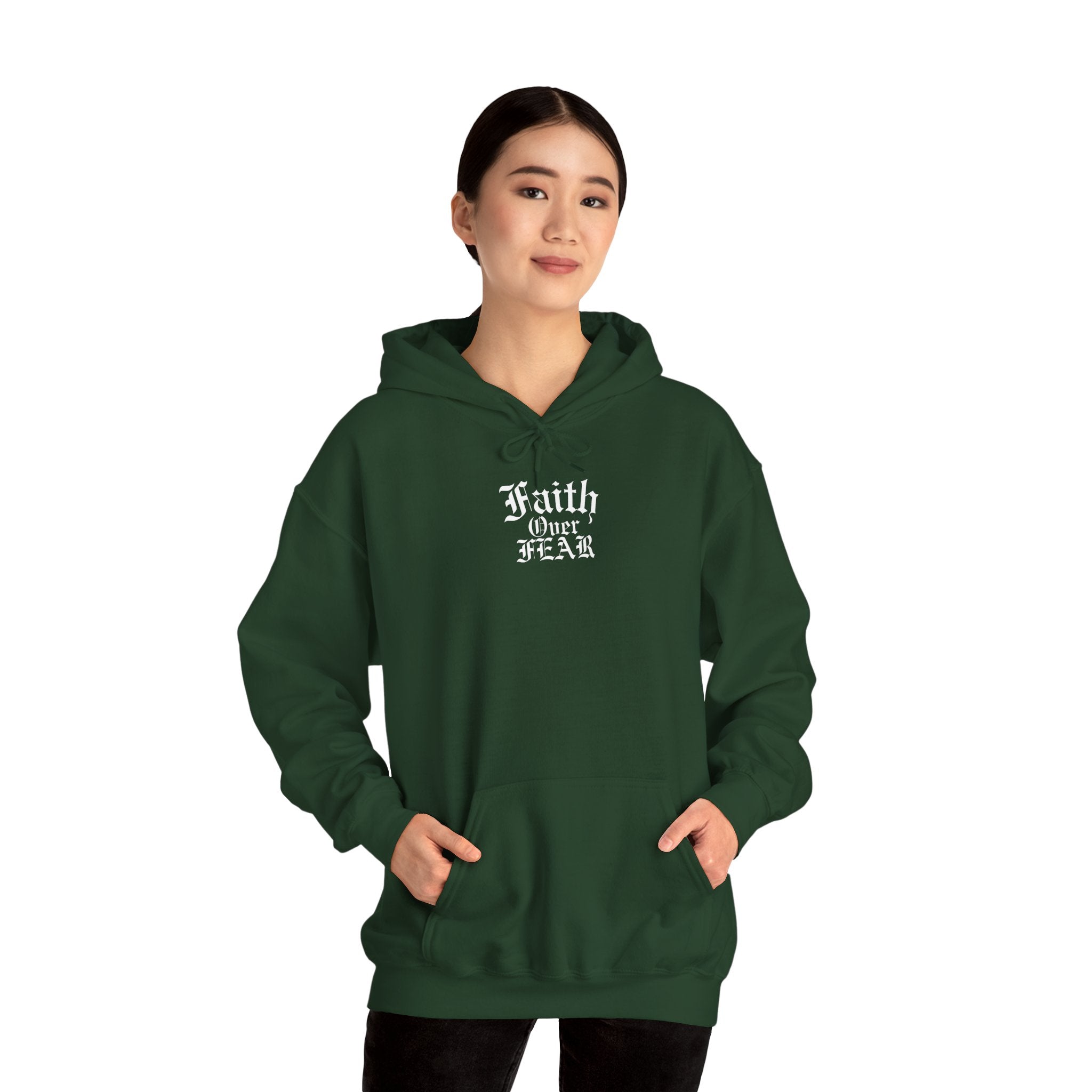 Faith Over Fear Unisex Heavy Hoodie - Christian Streetwear
