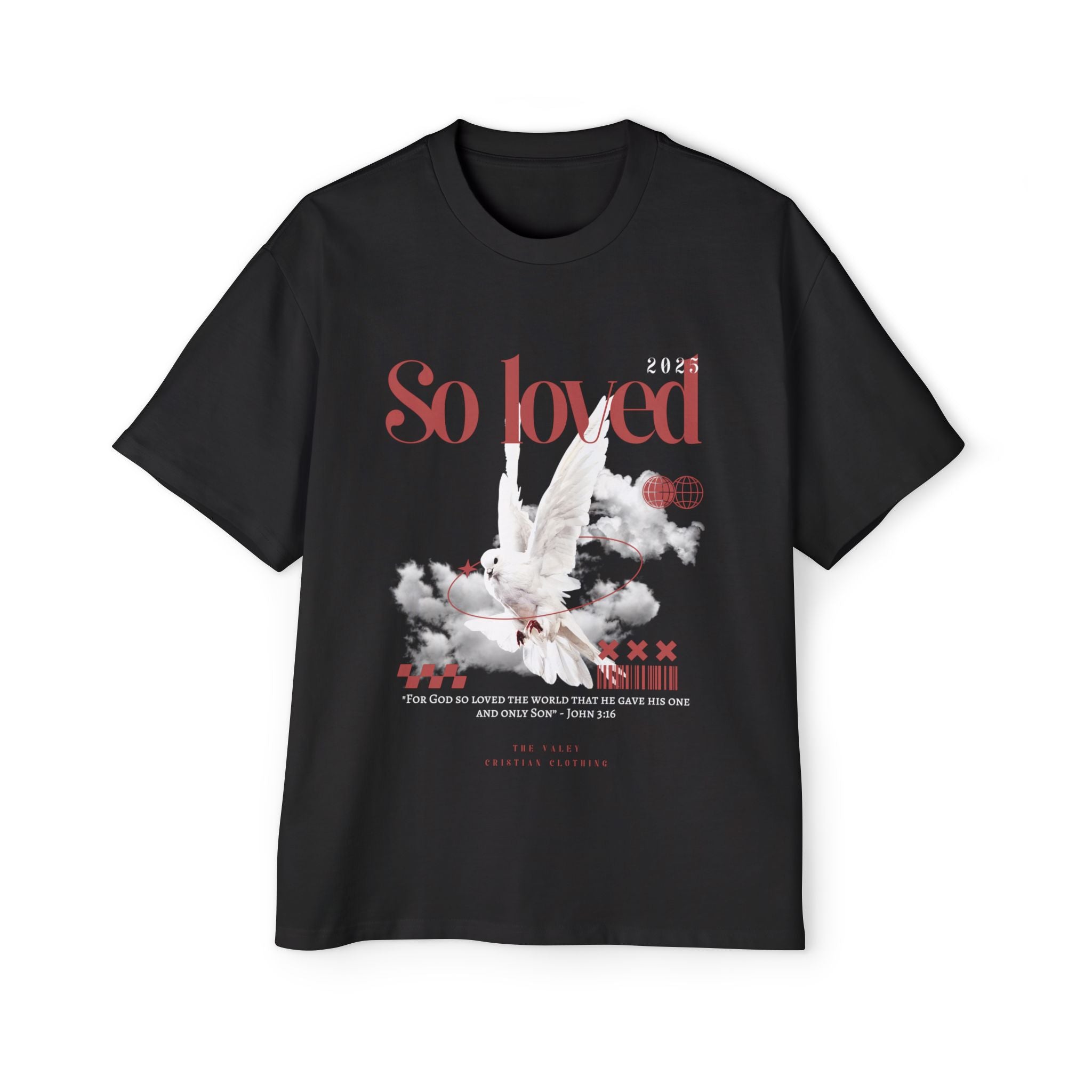 'So Loved' Heavy Oversized Tee - Christian Streetware