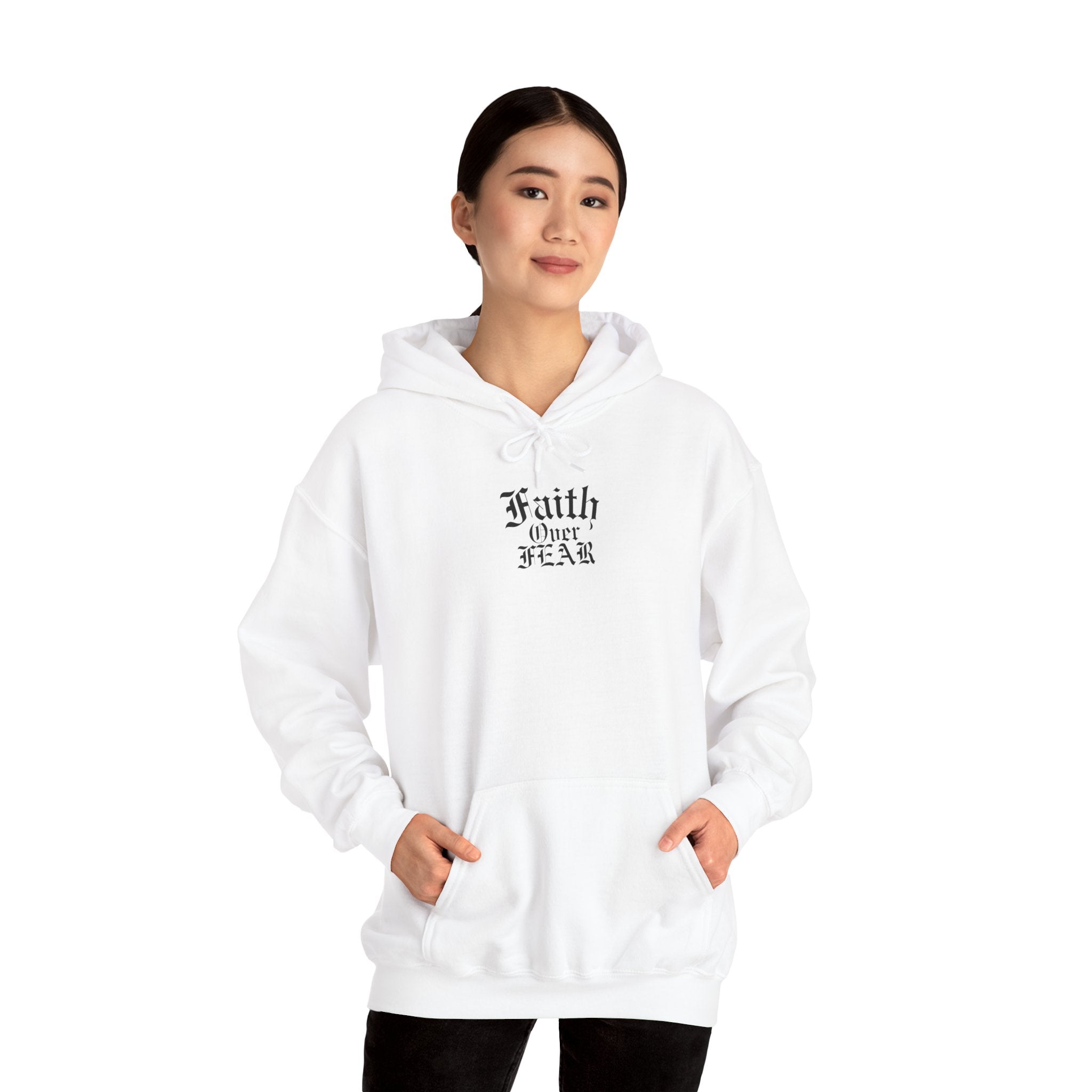Faith Over Fear Unisex Heavy Hoodie - Christian Streetwear
