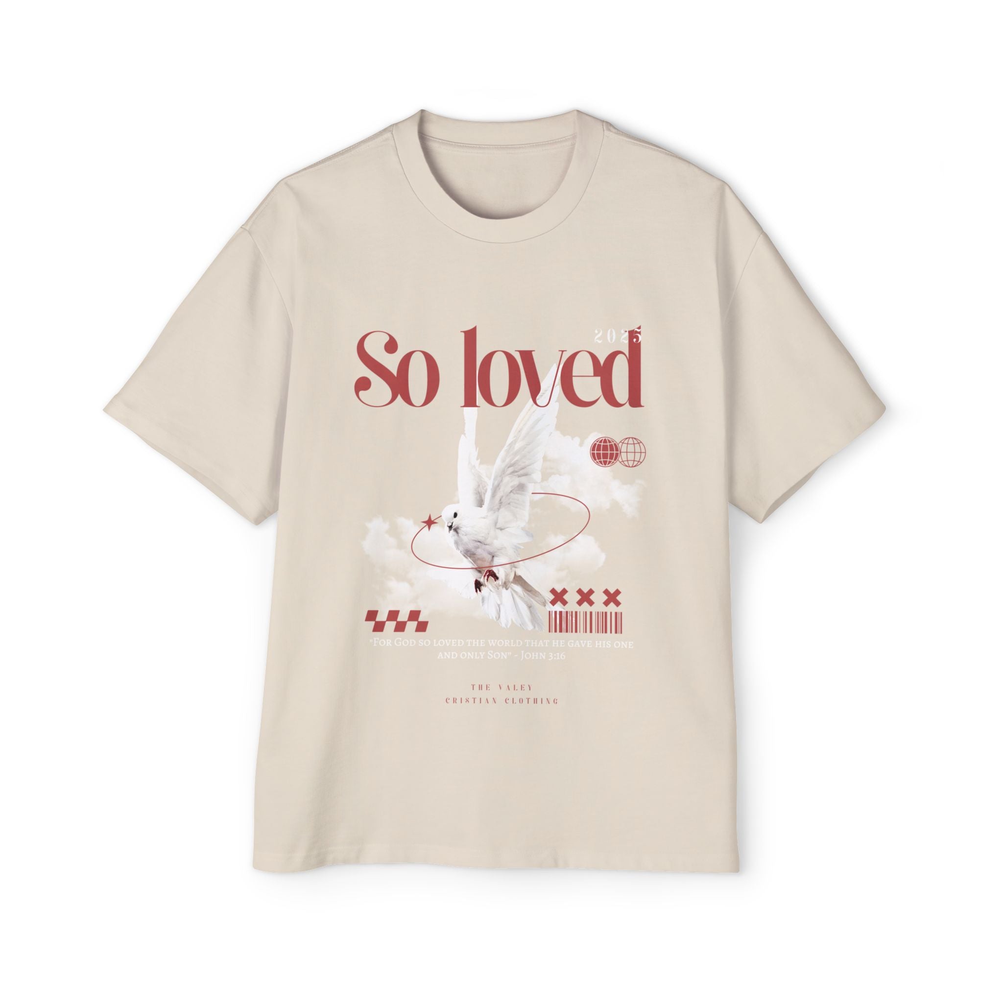 'So Loved' Heavy Oversized Tee - Christian Streetware