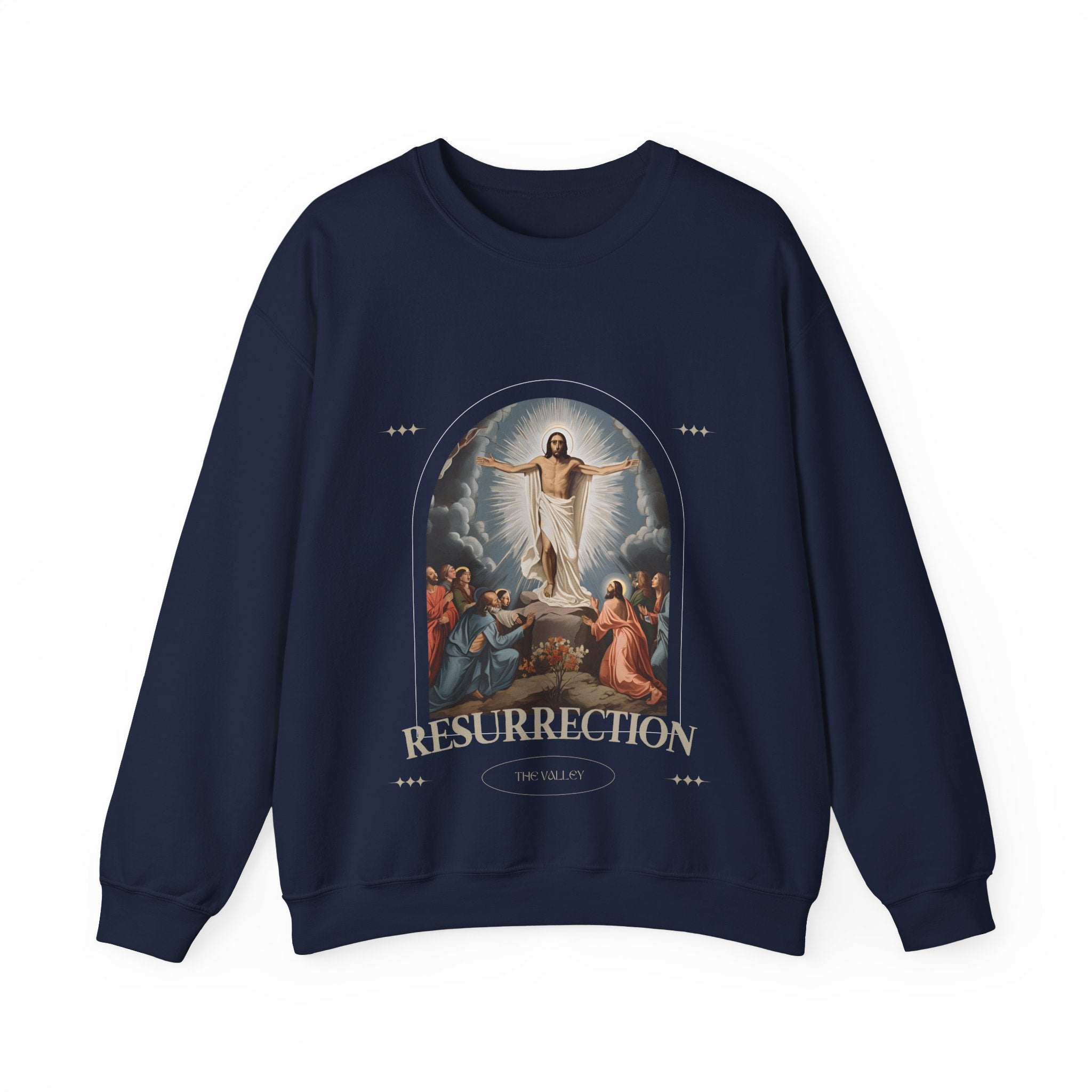 'Resurrection' Unisex Heavy Blend Crewneck - Christian Streetwear