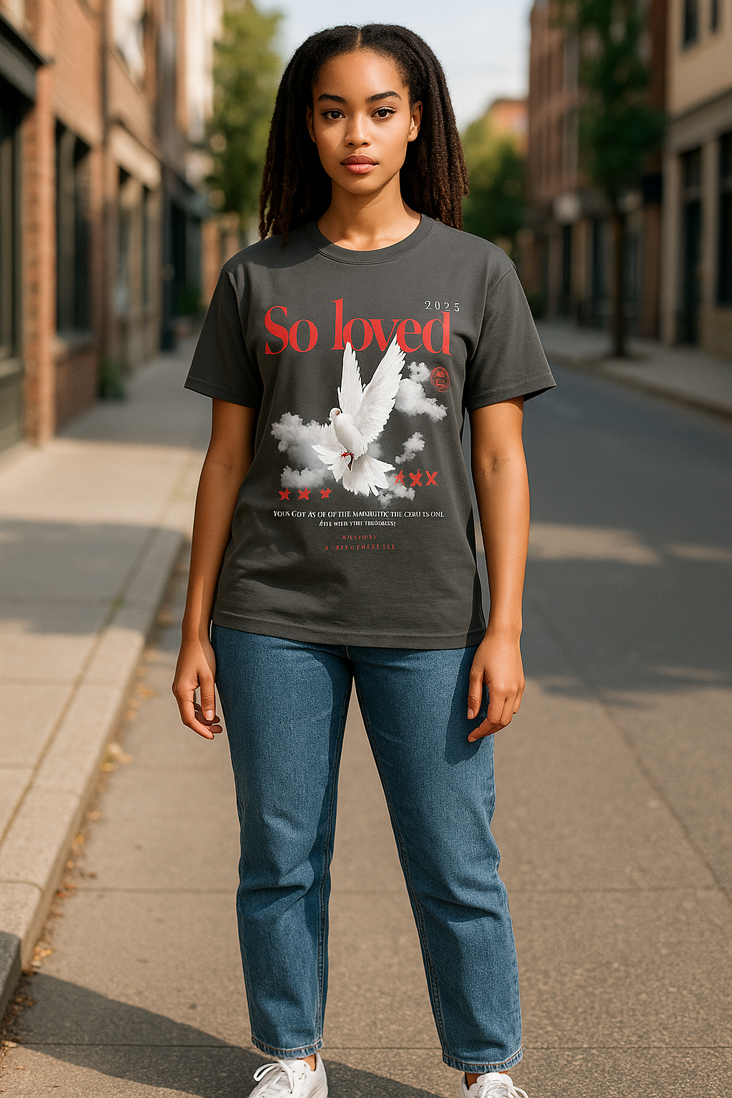 ‘So loved’ Woman’s T-shirt - Christian streetwear