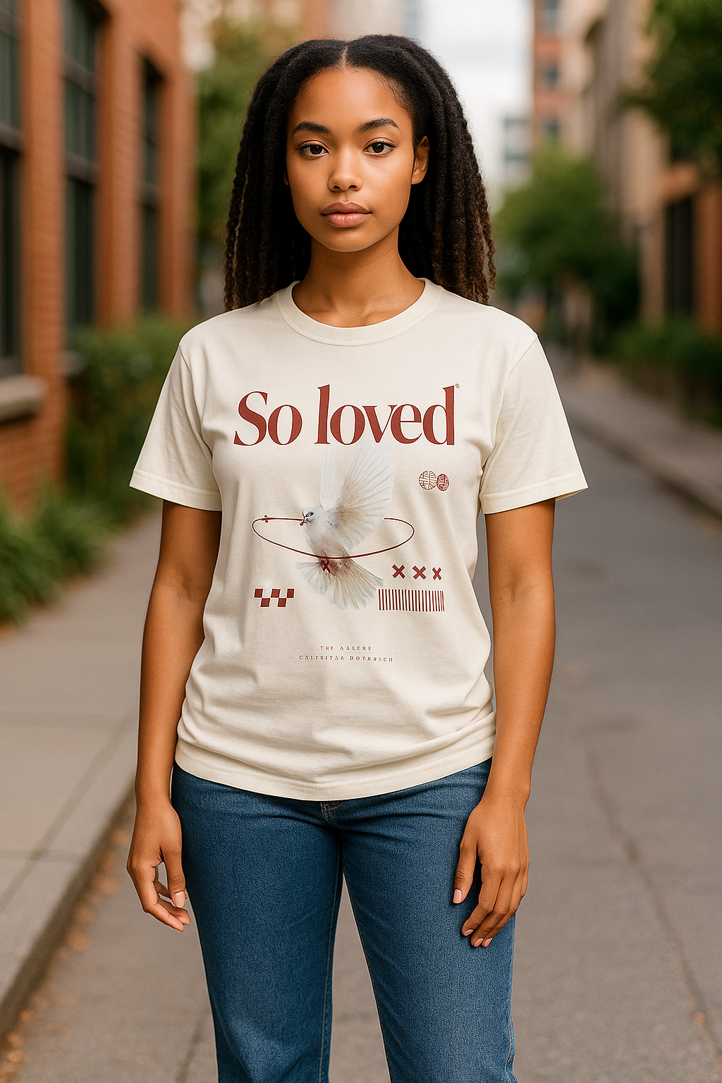 ‘So loved’ Woman’s T-shirt - Christian streetwear